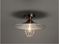 【エジソン型 LED付き】天井直付け照明　リビング ダイニング 廊下 玄関 店舗 インテリア ヴィンテージ アンティーク 工業 塩系 ブルックリンインダストリアルランプ- St, Brooklyn, 0943FLG -