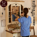 洗面台 幅75 奥行60 日本製 収納 カントリー 家具 手作り 木 木製 北欧 無垢 パイン材 ナチュラル 白 ウォッシュスタンド 混合水栓 おしゃれ かいい ドレッサー シャビー オーダーメイド 上置き オーダー カントリー家具 リフォ