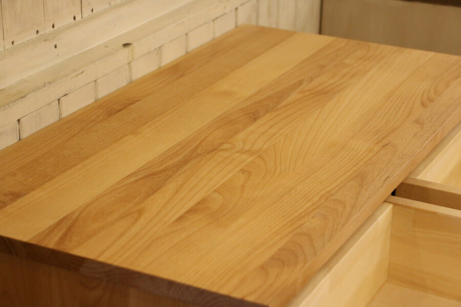 ナチュラル キャビネット オーダーメイド カントリー家具 選べるカラー キッチン収納 食器棚 収納 収納棚 北欧 無垢 木製 アルダー おしゃれ アンティーク カントリー インテリア アメリカンカント - 9