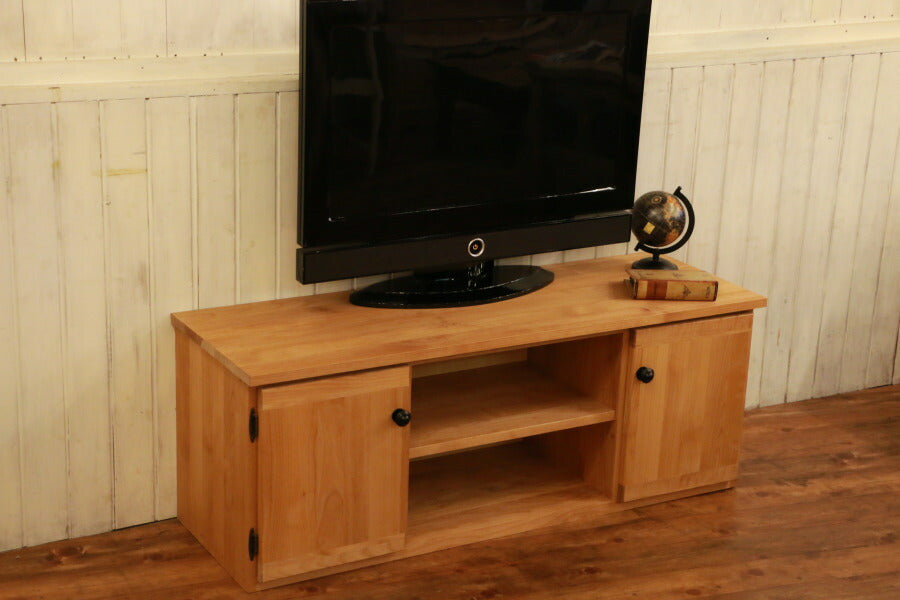 ナチュラル・テレビボード・W1200 ナチュラル テレビ台 オーダーメイド カントリー家具 選べるカラー リビング収納 収納 収納棚 北欧 無垢 木製 アルダー おしゃれ アンティーク カントリー イ - 10