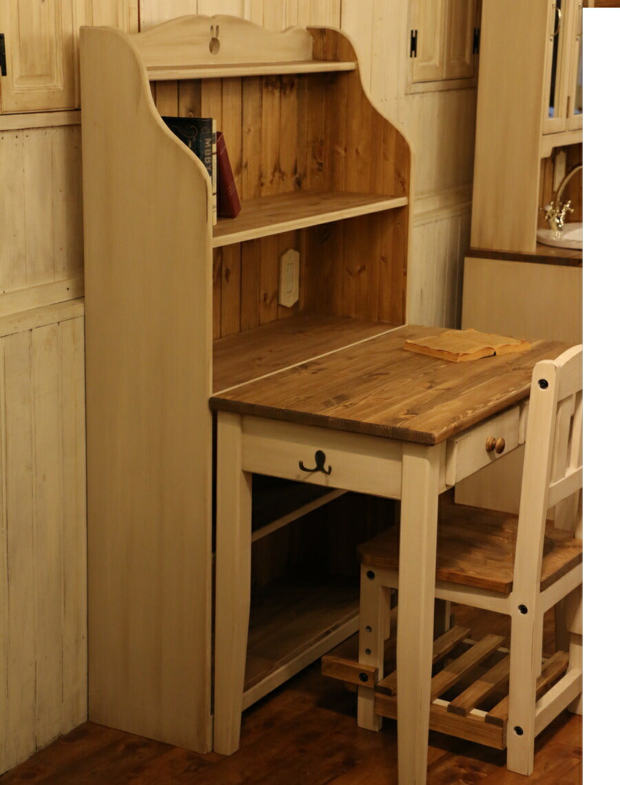 学習机 NC デスク セット BS 机 勉強机 学習デスク 子ども机 子供用 テーブル 椅子 木製 無垢 北欧 パイン材 北欧パイン サイズオーダー 大人 子供 おしゃれ かわいい アンティーク イン - 10