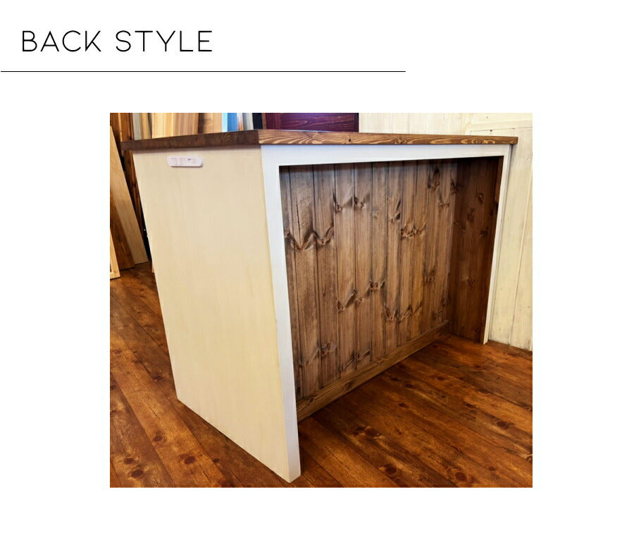 NC 両面　カウンター キャビネット クラシック カウンター W1200 オーダーメイド カントリー家具 完成品 選べるカラー キッチン キッチン収納 台所 収納 収納棚 無垢 木製 北欧 パイン 北 - 11