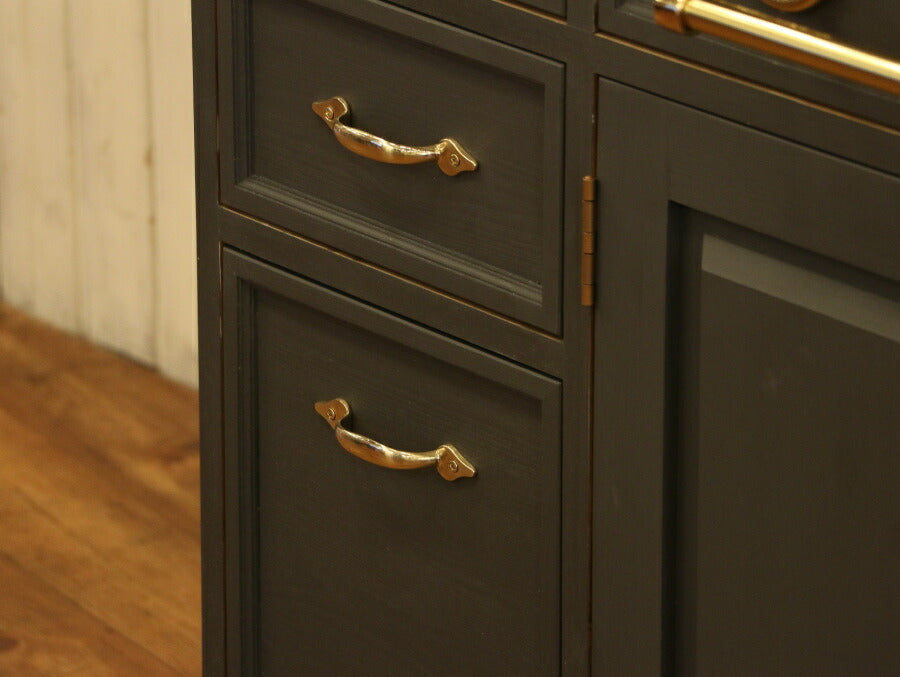洗面台 クラシック ウォッシュキャビネット W1200 日本製 洗面化粧台 化粧台 ドレッサー オーダー家具 サイズ変更可能 北欧 南欧 無垢 木製 メラミン 水栓 混合水栓 ボウル おしゃれ 収納  - 6