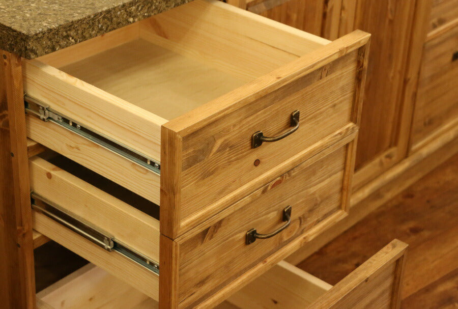 クラシック・ウォッシュキャビネット（ 洗面台 W1660 ）クォーツストーン天板 洗面台 洗面化粧台 ドレッサー カントリー家具 オーダー家具 手作り 日本製 サイズ変更可能 ボウル 水栓 おしゃれ  - 7