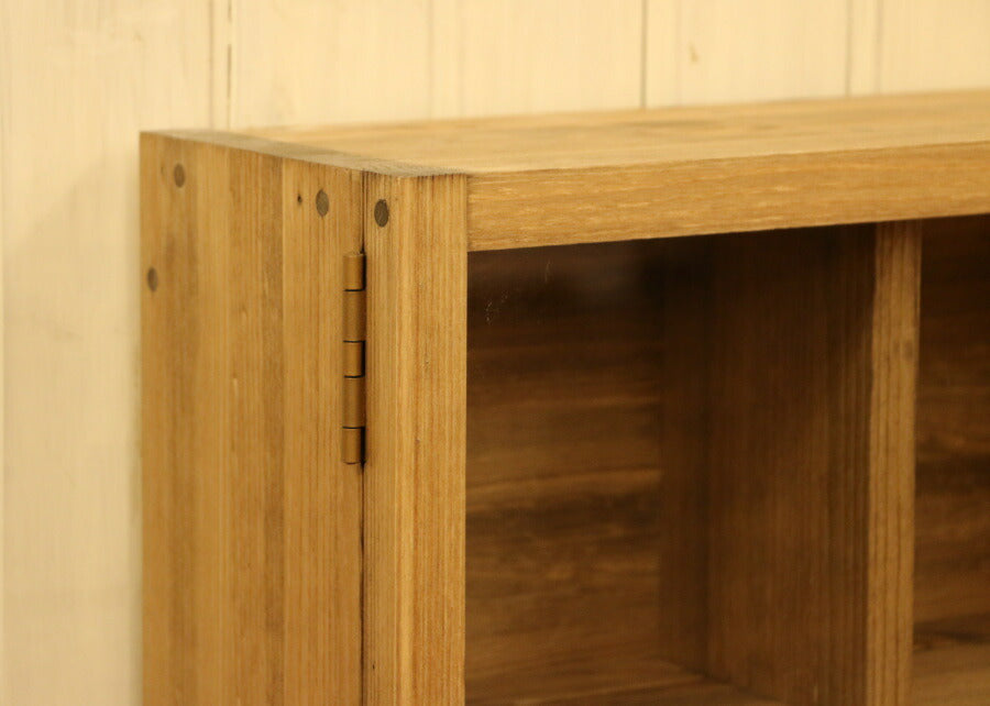 ガラス扉 付き コレクション シェルフ カップ ソーサー 飾り棚 オーダー家具 選べるカラー 収納棚 店舗什器 什器 北欧 無垢 木製 パイン材 おしゃれ  キャビネット アンティーク カントリー 西 - 6
