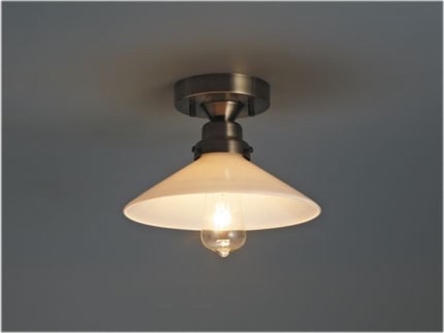 【エジソン型 レトロ型 LED付き】天井直付け照明　リビング ダイニング 廊下 玄関 店舗 インテリア ヴィンテージ アンティーク 工業 塩系 ブルックリンインダストリアルランプ- St, Brooklyn, 1733FLG -
