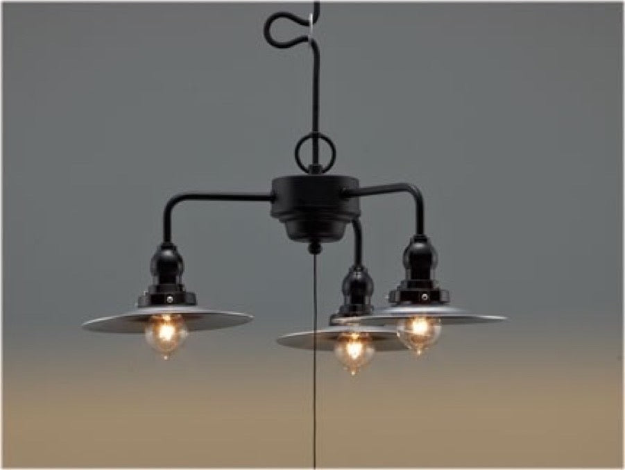 【エジソン型 レトロ型 LED付き】3灯　ペンダントライト 天井照明 引掛けシーリング リビング ダイニング 廊下 玄関 店舗 インテリア ヴィンテージ アンティーク 工業 塩系 ブルックリンインダストリアルランプ- St, Brookly
