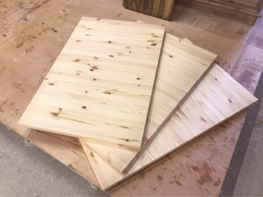 パイン材【25mm】 W900×H600mm DIY 木材 材料 大工 集成材 カントリー家具 北欧 塗装 加工 高品質 カントリー家具 低価格カントリー家具 無垢 横ハギ 横はぎ - 5