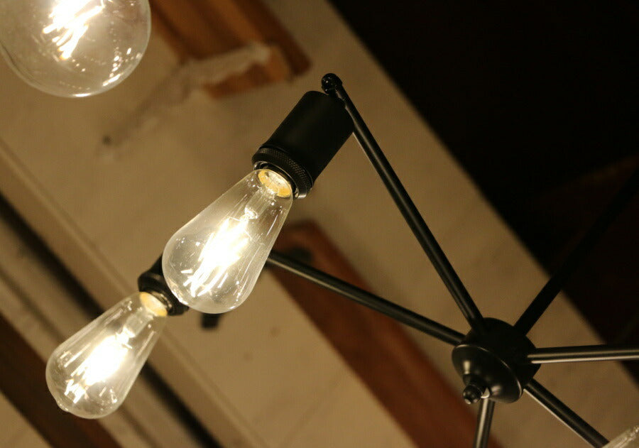 【選べる LED 付き】5灯 ペンダントランプ Arbre - アルブレ -  ライト 天井照明 引掛けシーリング リビング ダイニング 廊下 玄関 店舗 インテリア ワイヤー インダストリアル ヴィ - 2