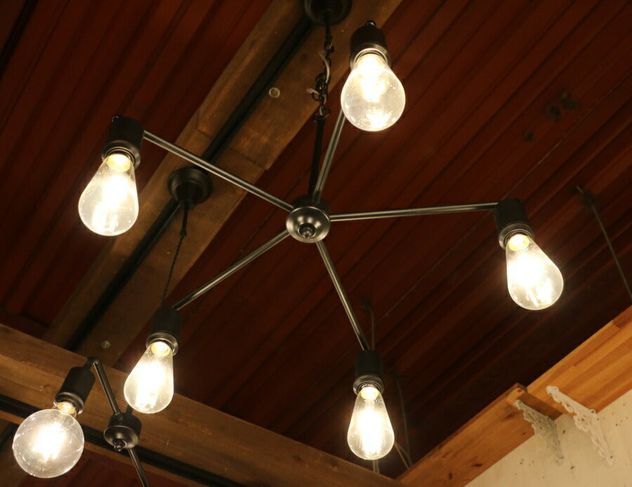 【選べる LED 付き】5灯 ペンダントランプ Arbre - アルブレ -  ライト 天井照明 引掛けシーリング リビング ダイニング 廊下 玄関 店舗 インテリア ワイヤー インダストリアル ヴィ - 3