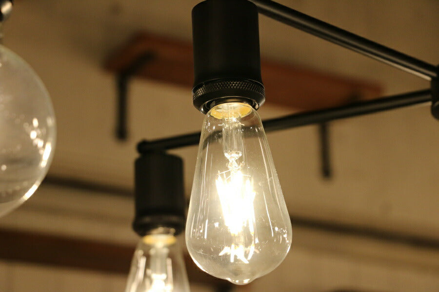 【選べる LED 付き】5灯 ペンダントランプ Arbre - アルブレ -  ライト 天井照明 引掛けシーリング リビング ダイニング 廊下 玄関 店舗 インテリア ワイヤー インダストリアル ヴィ - 4