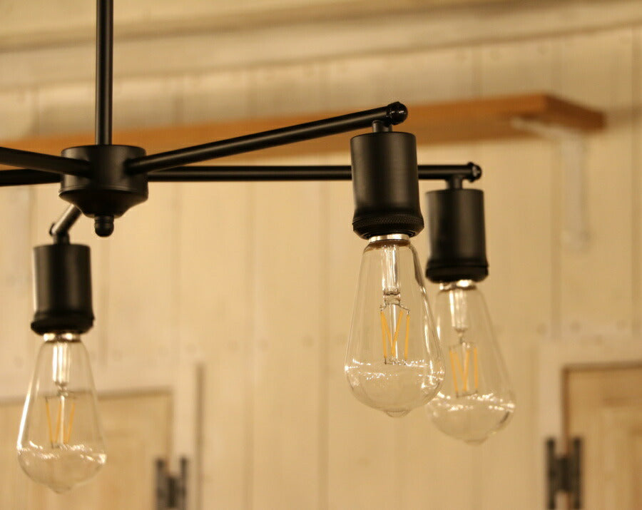 【選べる LED 付き】5灯 ペンダントランプ Arbre - アルブレ -  ライト 天井照明 引掛けシーリング リビング ダイニング 廊下 玄関 店舗 インテリア ワイヤー インダストリアル ヴィ - 7