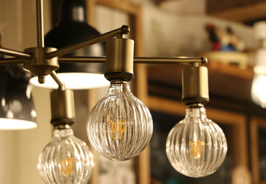 【選べる LED 付き】5灯 ペンダントランプ Arbre - アルブレ -  ライト 天井照明 引掛けシーリング リビング ダイニング 廊下 玄関 店舗 インテリア ワイヤー インダストリアル ヴィ - 9