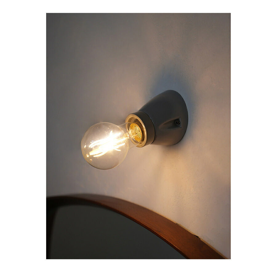 【 LED電球 付き 】セラミック ソケット - アングル - ウォールランプ 間接 照明 壁 陶器 リビング 廊下 洗面所 店舗 インテリア　ホテルライク　アメリカン　ヴィンテージ アンティーク シ - 5