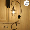 【ミニレトロ型 LED付き】テーブルランプ Cage - ケージ - フロアランプ ライト　リビング ダイニング  玄関 店舗 インテリア インダストリアル ヴィンテージ アンティーク オールドニューヨーク