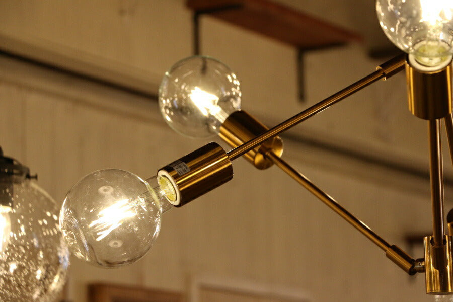 【選べるLED電球付き】Fort・6灯ペンダントランプ(フォート・6灯ペンダントランプ）ペンダントライト 照明 LED電球 おしゃれ リビング用 北欧 和室 ダイニング用 食卓用 アンティーク LED - 7