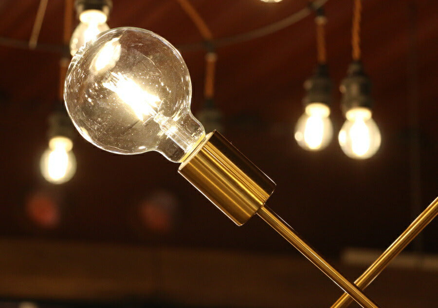 【選べるLED電球付き】Fort・6灯ペンダントランプ(フォート・6灯ペンダントランプ）ペンダントライト 照明 LED電球 おしゃれ リビング用 北欧 和室 ダイニング用 食卓用 アンティーク LED - 8