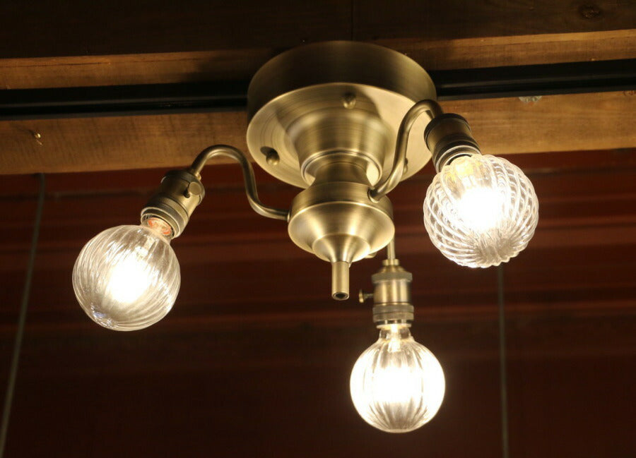 【LED付き】3灯 ペンダントランプ ライト 天井照明 引掛けシーリング　シーリングライト リビング ダイニング 廊下 玄関 店舗 インテリア ワイヤー インダストリアル ヴィンテージ アンティーク  - 8