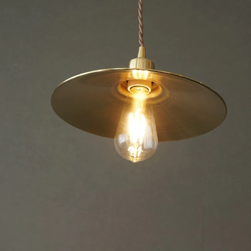 【LED電球付き】1灯 ペンダントランプ  Mサイズ　 ブラス　真鍮　シェード 引っ掛けシーリング対応 取り付け簡単 天井照明 新築 リフォーム リノベーション 照明器具 ライト - 6