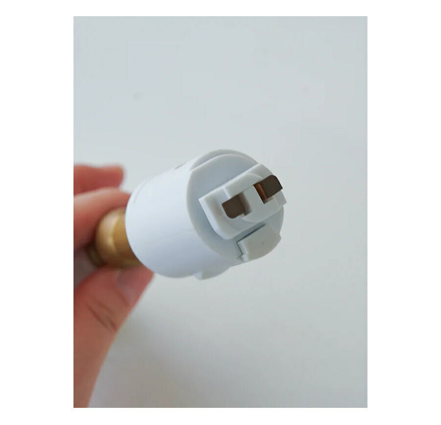 【 LED 付き 】ダクトレール 用 スポットライト セラミック ロング E26 間接 照明 真鍮 陶器 リビング 廊下 洗面所 店舗 インテリア　ホテルライク　アメリカン　西海岸風　ヴィンテージ ア - 4