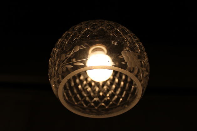【LED電球対応】ペンダントランプ アンティーク調 ガラスシェード 丸型 模様 おしゃれ 取り付け簡単！ チェーンサイズ変更可！ 電球選択可！ 玄関 廊下 トイレ 室内 - 5