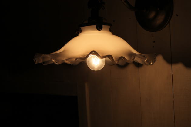 ミルクガラスシェードオールドキャッスルウォールランプSET　rmp wlp( 壁掛けライト ブラケット 照明 LED電球  階段用 アンティーク 玄関  廊下  レトロ フレンチ 北欧 カフェ風 クラ - 7