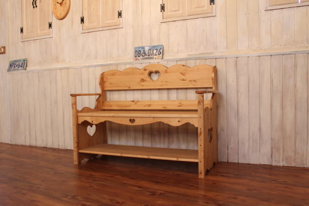 テーブル カントリー ダイニングテーブル ベンチ セット 1500 木製 無垢 北欧 サイズオーダー パイン材 食卓 収納 引き出し 引き出し付き ホワイト 白 おしゃれ ろくろ脚 ロクロ脚 カフェ  - 9