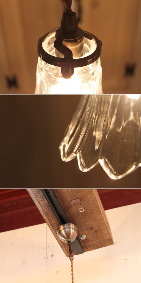 【LED電球対応】165ペンダントランプ ガラスシェード 引っ掛けシーリング 取り付け簡単 電球選択 コードサイズ変更可！ シンプル かわいい - 2