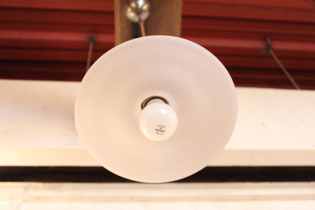 ミルクガラスシェードサークルペンダントランプSET rmp pdt( ペンダントライト 照明 LED電球 おしゃれ リビング用 北欧 和室 ダイニング用 食卓用 アンティーク LED 玄関) キャンド - 5