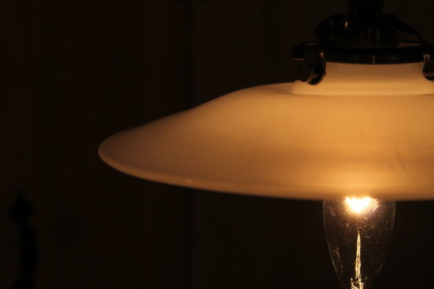 ミルクガラスシェードサークルペンダントランプSET　rmp pdt( ペンダントライト 照明 LED電球 おしゃれ リビング用 北欧 和室 ダイニング用 食卓用 アンティーク LED 玄関) キャンド - 9