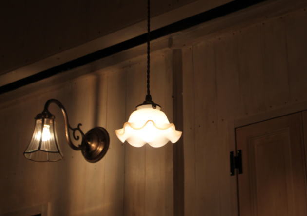 【LED電球対応】ペンダントランプ ガラスシェード ミルクガラス 小さめ コードサイズ変更可！ 取付簡単 可愛い キッチン 玄関 廊下 トイレ - 4