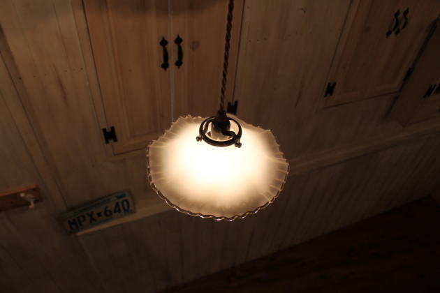 ミルクガラスシェードオールドキャッスルペンダントランプSET rmp pdt( ペンダントライト 照明 LED電球 おしゃれ リビング用 北欧 和室 ダイニング用 食卓用 アンティーク LED 玄関) - 6