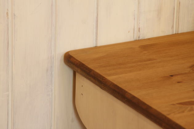 カントリー家具　ローテーブル　ＮＣ・ハートローテーブル・Ｌ・棚板 パイン材 北欧 手作り オーダー 家具 木製 食卓 テーブル デスク リビングボード ホワイト アンティーク風 新築 リフォーム - 6
