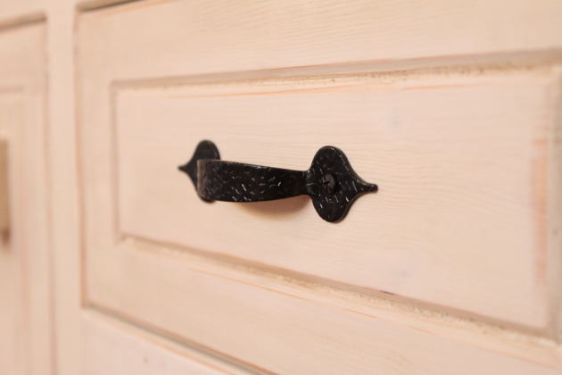 カントリー家具 カウンター カウンター収納 アイランド　キッチン収納 ハンドメイド 手作り 収納 収納棚 安心の日本製 オーダーメイド パイン材 北欧 無垢 ステップ付き・NC・キャビネットタイル・W - 8