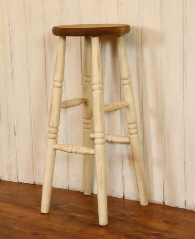 イス NC ハイスツール 日本製 完成品 1人掛け 1人用 腰掛け ダイニング チェア 椅子 オーダー家具 手作り パイン材 北欧 無垢 木製 収納 おしゃれ アンティーク レトロ アメリカン 西海岸 - 6