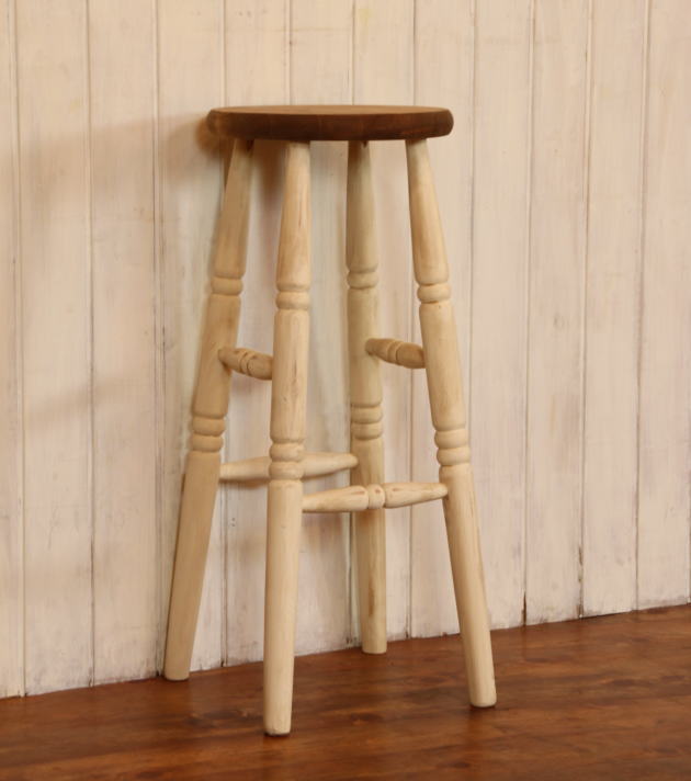 イス NC ハイスツール 日本製 完成品 1人掛け 1人用 腰掛け ダイニング チェア 椅子 オーダー家具 手作り パイン材 北欧 無垢 木製 収納 おしゃれ アンティーク レトロ アメリカン 西海岸 - 12