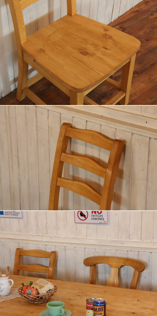 イス シンプル チェア 日本製 完成品 1人掛け 1人用 腰掛け ダイニング 椅子 オーダー家具 オーダー 手作り パイン材 北欧 無垢 木製 収納 おしゃれ アンティーク レトロ アメリカン 西海岸 - 3