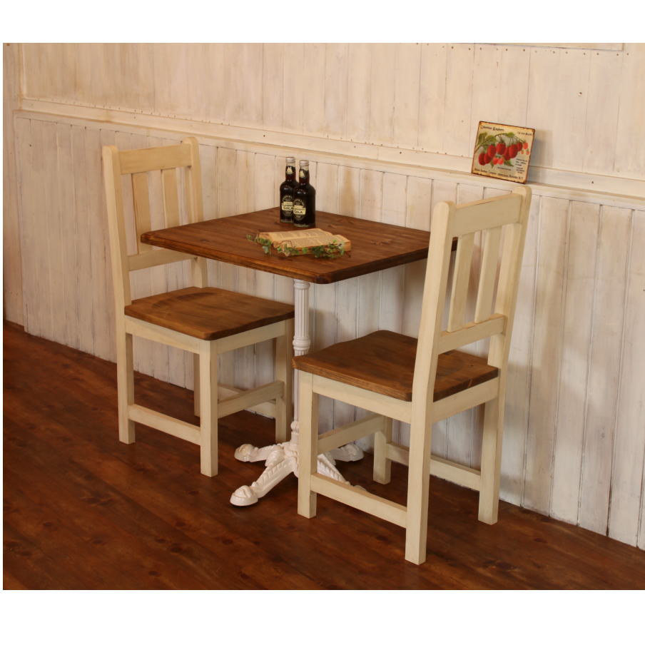 ダイニングセット アイアン CAFE テーブル チェアー S セット カントリー オーダー家具 サイズオーダー 木製 無垢 北欧 パイン ダイニングテーブル テーブル イス チェア 食卓 おしゃれ アンティーク カフェ カントリー家具