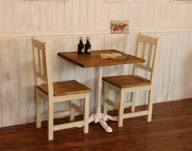 ダイニングセット アイアン CAFE テーブル チェアー S セット カントリー オーダー家具 サイズオーダー 木製 無垢 北欧 パイン ダイニングテーブル テーブル イス チェア 食卓 おしゃれ ア - 4