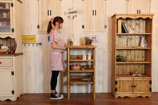 ＣＯＵＮＴＲＹ・シンプル・３段ラック オーダーメイド カントリー家具 選べるカラー キッチン収納 収納 収納棚 北欧パイン 北欧 無垢 木製 パイン材 おしゃれ カントリー アンティーク 西海岸 西海 - 13