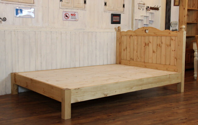 カントリー ダブル ベッド シングル セミダブル 寝具 木製 無垢 北欧 パイン材 北欧パイン オーダーメイド サイズオーダー 選べるカラー 大人 子供 おしゃれ かわいい アンティーク 西海岸 西海 - 3