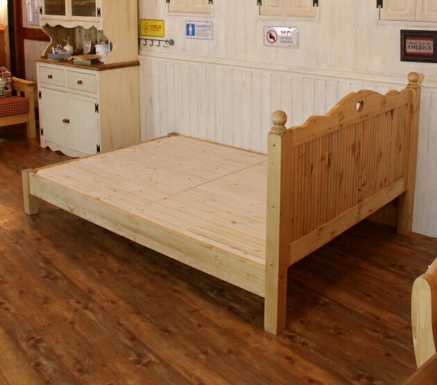 カントリー ダブル ベッド シングル セミダブル 寝具 木製 無垢 北欧 パイン材 北欧パイン オーダーメイド サイズオーダー 選べるカラー 大人 子供 おしゃれ かわいい アンティーク 西海岸 西海 - 8