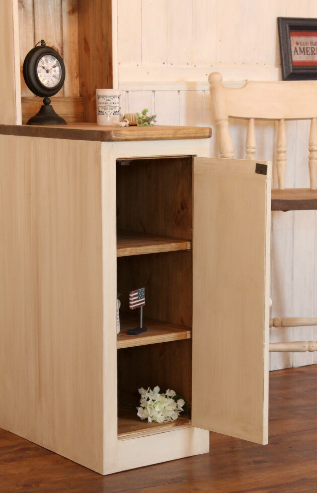 キャビネット NC 隙間収納 ラック オーダーメイド オーダー家具 選べるカラー コンパクト スリム 収納 収納棚 玄関収納 北欧 無垢 木製 パイン材 おしゃれ アンティーク 西海岸風 インテリア  - 10