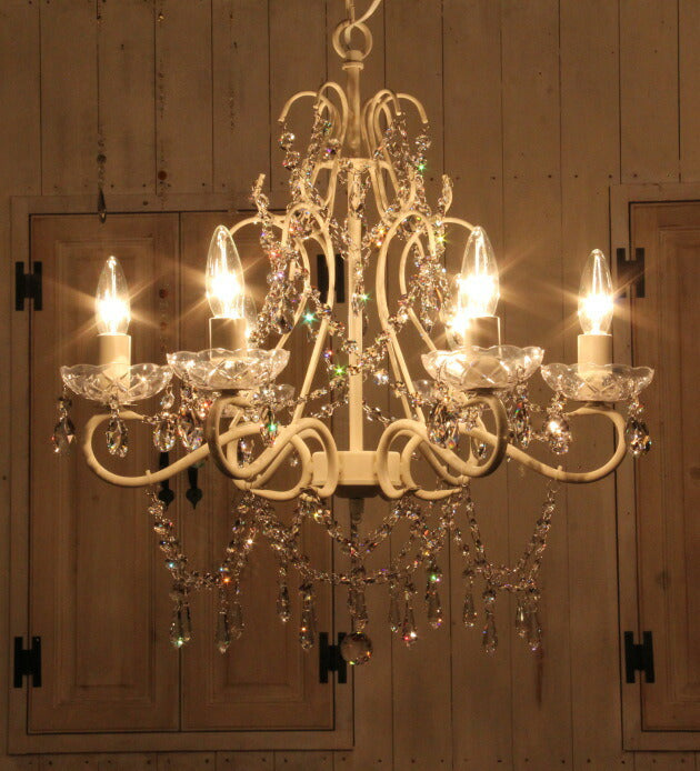 livre 6灯 シャンデリア SW 照明 6畳用 ペンダントランプ ペンダントライト シーリングライト 天井照明 簡単取付 引っ掛けシーリング対応 おしゃれ アンティーク アンティーク調 クラシック - 4