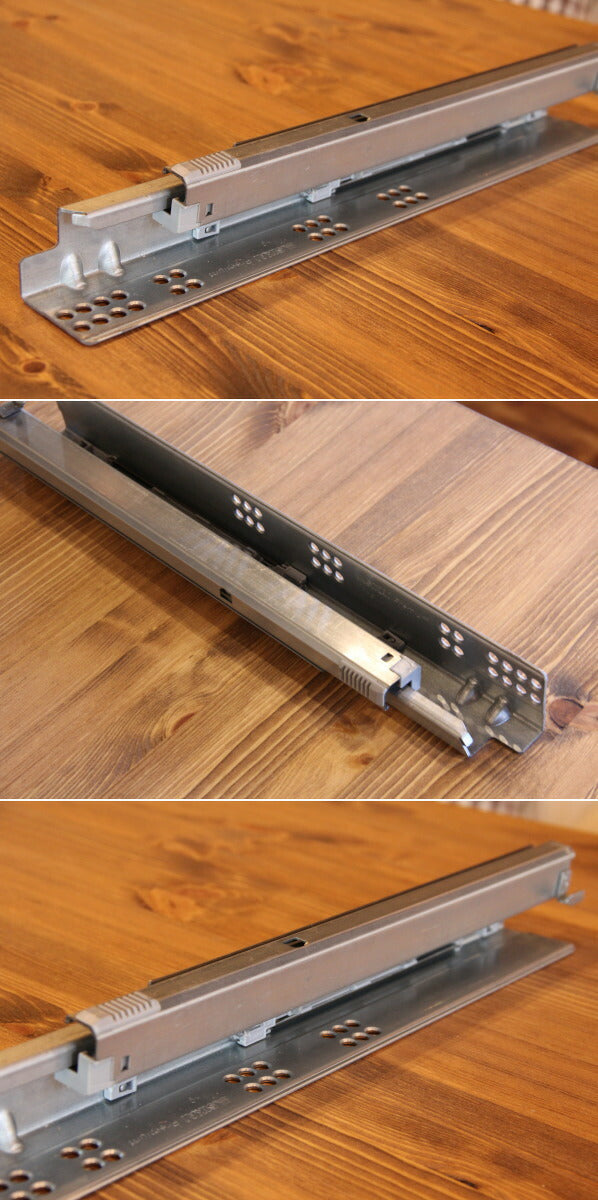 【ソフトクロージングレール 長さ422/左右１セット】家具 引き出し スライドレール レール ソフトクローズ 安全 DIY 建築 新築 リフォーム リノベーション 部材 日曜大工 スライド棚 ソフトモ - 2
