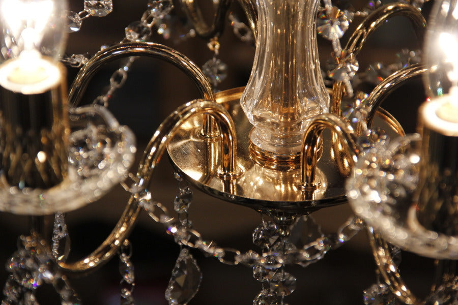 OS-001/6 GD SWDX 6灯シャンデリア LED対応  フレンチ ゴールド 6灯 6畳用シャンデリア ペンダントライト 引っ掛けシーリング対応 簡単取付 天井照明 リビングシャンデリア ダイ - 14