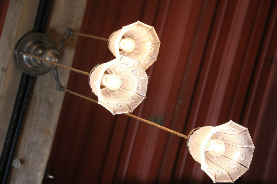 Chambre・3灯ペンダントランプ(シャンブル・3灯ペンダントランプ）rmp pdt ペンダントライト 照明 LED電球 おしゃれ リビング用 北欧 和室 ダイニング用 食卓用 アンティーク LED - 6