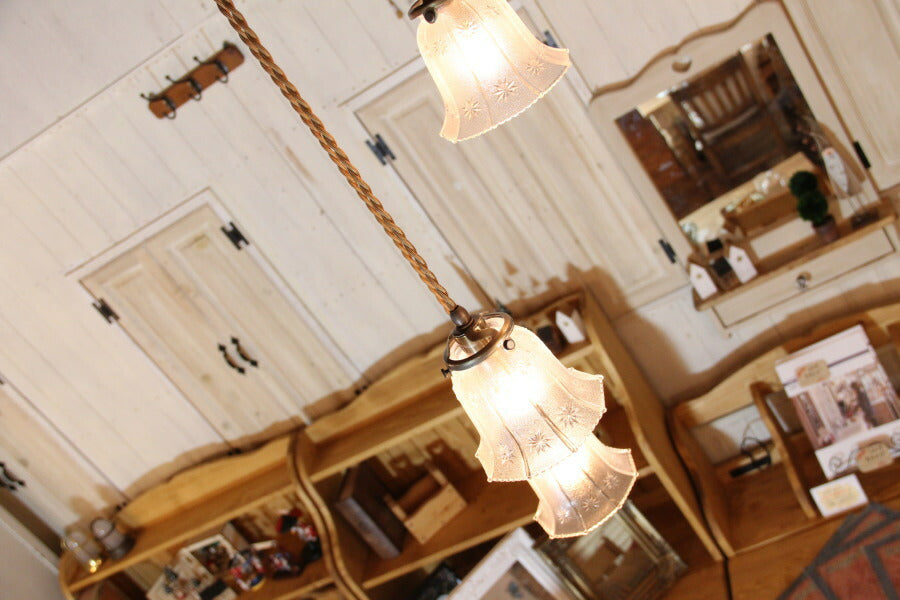 Chambre・3灯ペンダントランプ(シャンブル・3灯ペンダントランプ）rmp pdt ペンダントライト 照明 LED電球 おしゃれ リビング用 北欧 和室 ダイニング用 食卓用 アンティーク LED - 13
