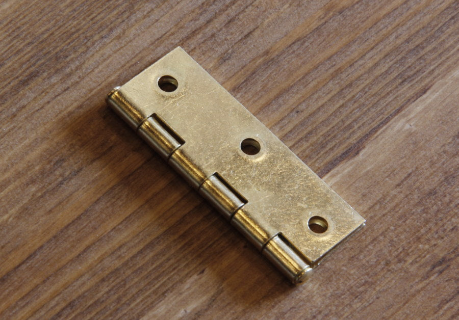 【ゴールド兆番2枚セット】  蝶番 丁番 ヒンジ 扉 金具 DIY 木材 材料 大工 家具 ドア 金物 ウエスタン ゴールド 家具用 建築金物 - 5