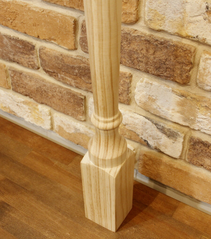 【ロクロ脚　Ф60角　H900mm】家具　装飾　テーブル テーブル脚 デスク　ダイニング ハイカウンター　机 キャビネット テレビ台 カントリー ろくろ脚 ロクロ 家具 - 5